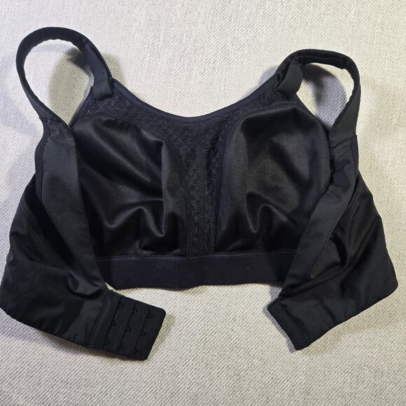 Brooks Fiona Sports Bra 34DD Running Adjustable Straps 350064 Black - Picture 3 of 9